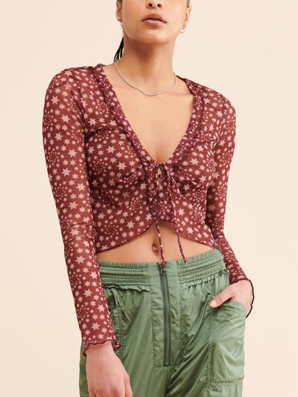 Free People Marne mesh top Star Mesh Top - Picture 6 of 8